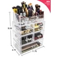 thumbnail image 5 of Sorbus Acrylic Makeup Organizer Set - Vanity Countertop Cosmetics and Jewelry Storage Case Display with 7 Easy Glide Drawers 16 Slot Top Tray, 5 of 6