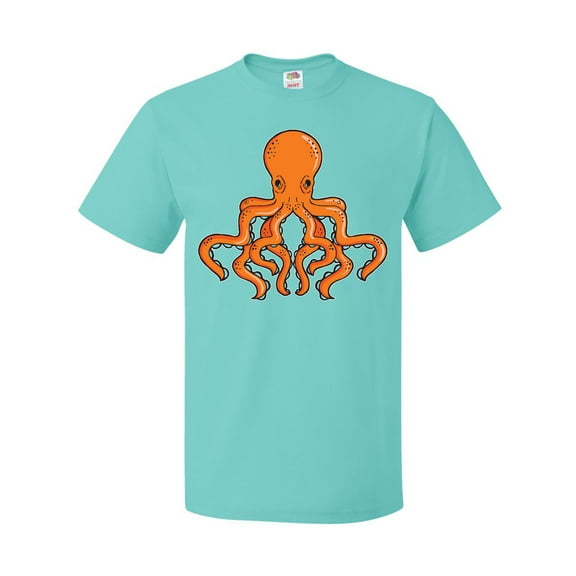Inktastic Orange Octopus T-Shirt