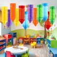 thumbnail image 4 of GZZQY Crayon Pencil Hanging Honeycomb Decoration Welcome Back to School Hanging Crayon Honeycomb for First Day of School Classroom Ceiling Decor, 4 of 7