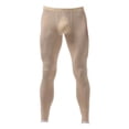 thumbnail image 5 of Zaldita Men's Ice Silk Long Pants Thin Leggings Tights Base Layer Bottom Compression Tights Underwear Nude M, 5 of 7