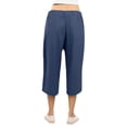 thumbnail image 4 of Linen Pants Women 2026 Spring Summer Fashion Straight Leg Pant Casual High Waisted Loose Trousers with Pockets Navy XL, 4 of 8