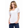 thumbnail image 3 of (2 pack) Turtle Bay New York Women’s Short Sleeve V-Neck Tee Shirt - Cotton Blend and Wrinkle Resistant, 3 of 10