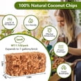 thumbnail image 2 of NOGIS 1 Pcs Coco Husk Chips-100% Organic Coconut Coir Chips Brick Potting Soil Mix with Low EC & PH Balance, Compressed Coconut Substrate Coco Chips Mulch Medium for Garden, Flowers, Plants, 2 of 7