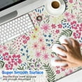 thumbnail image 2 of Long Mouse Pads for Desk,Pioneer Flower Floral Print Pattern Desk Mats on Top Of Desks, Desk Mouse Pad Extra Large with 3mm Non-Slip Base and Stitched Edge for Gaming,Office,Work,Home 47.3"x23.6", 2 of 6