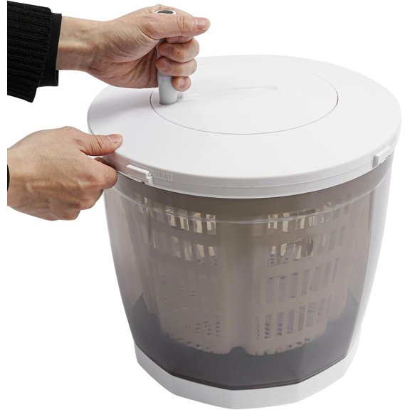 2 in 1 Mini Manual Washing Machine and Dehydrator Combo Hand Crank Clothes Washer and Spin Dryer Non Electric Laundry Machine Dryer Spinner Compact Clothing Spinner Dehydrates Weighing up to 4.41 lbs