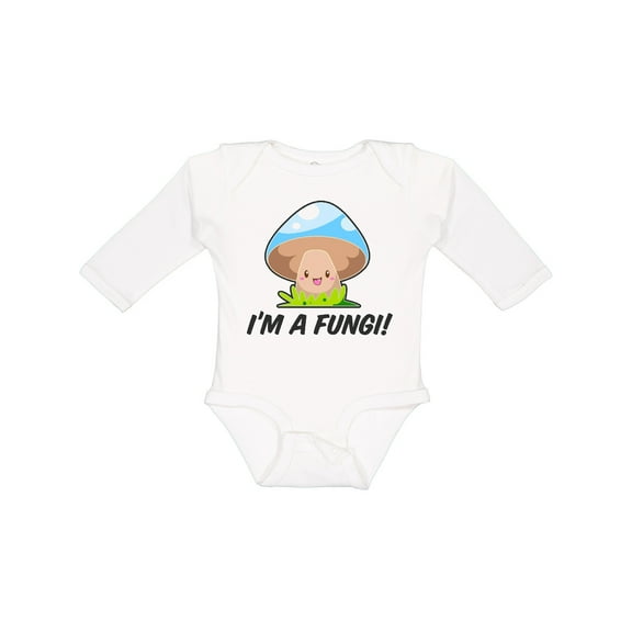 Inktastic I'm a Fungi with Mushroom Boys or Girls Long Sleeve Baby Bodysuit