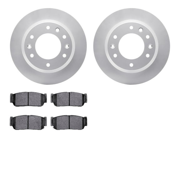 Dynamic Friction Company Rear Geospec Brake Rotors with 5000 Advanced Brake Pads 4502-21062