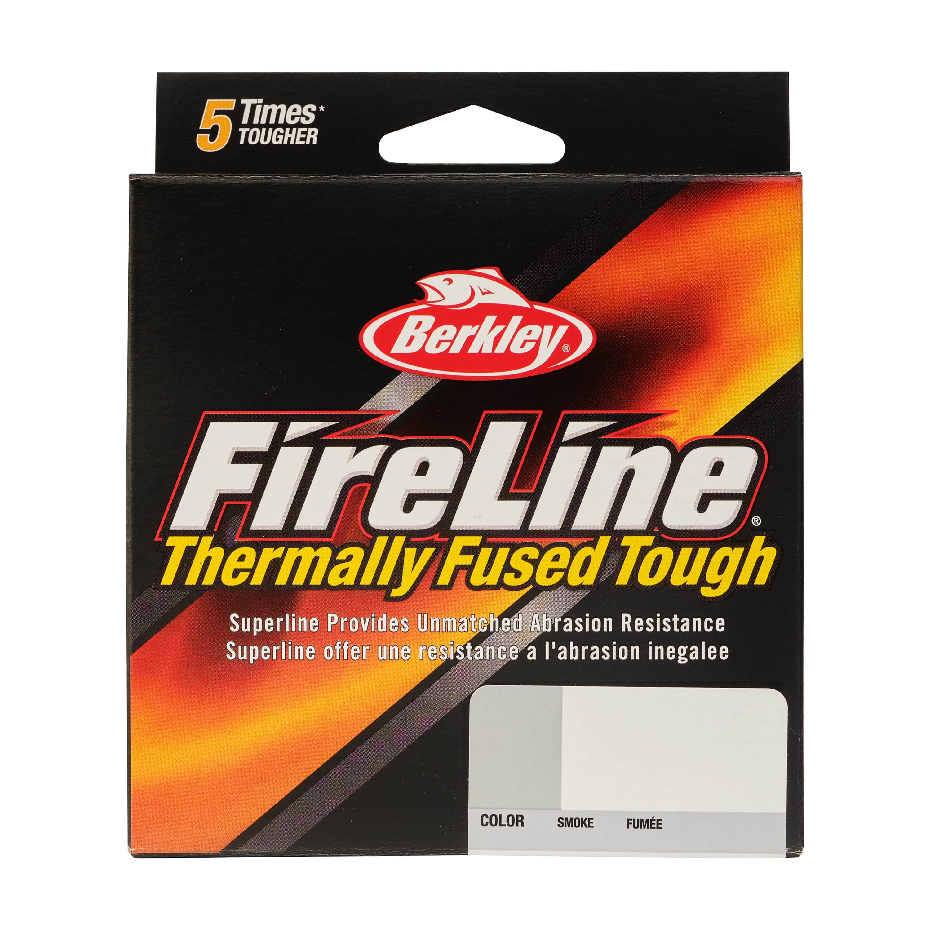 (2 pack) Berkley FireLine® Fishing Line, Smoke, 10 lb Test Strength, 125 yd