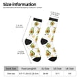 thumbnail image 2 of KLL Lovely Avocado Print Cool Socks Men's Women's Crew Socks Funny Crazy Novelty Stockings, 2 of 6