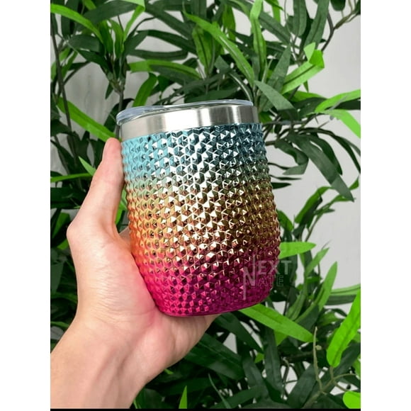 Termo Copa 12 Oz Tornasol Con Relieve