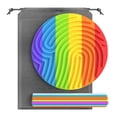 thumbnail image 1 of figatia Tableau d'Activités Sensorielles pour Calmer Multicolore Loisirs Voyage Rond, 1 of 9