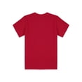 thumbnail image 5 of Yartina Kids Boys Girls Crewneck Short Sleeve Loose Casual Sports T-Shirt Athletic Running Undershirt Red 100, 5 of 7