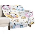 thumbnail image 1 of Manta Pochacco de tela de superficie vertical súper suave de varios tamaños, acogedora y cálida, adecuada para cama, sofá, campamento, viajes, para todas las estaciones, liviana y compacta de 50 x 70, 1 of 8