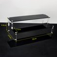 thumbnail image 4 of Acrylic Display Stand Riser Display Shelf for Figures Cupcakes and Dessert, Desktop Organizer for Cosmetic Items and Craft Show - Black 30cm 2 Tier, 4 of 4