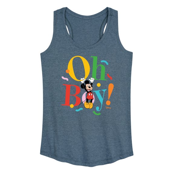 Disney - Mickey Oh Boy Graphic Racerback Tank