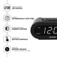 thumbnail image 2 of Alarma digital Sharp con AccuSet: reloj inteligente automático, nunca necesita configuración (LED blanco y negro medianoche), 2 of 5