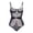 Black, variant on Levmjia Womens Spaghetti Strap Lace One Piece Lingerie Set Floral Sheer Mesh Bodysuit Adjustable Thin Straps Soft Lightweight Sleepwear Date Nights