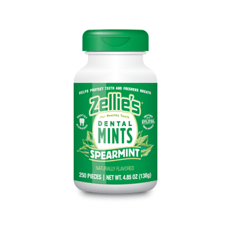 Zellie's, Xylitol Dental Mints, Cool Fruit Flavor, 250 ct jar