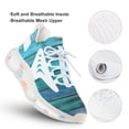 thumbnail image 3 of Blue Old Wood Texture Walking Shoes for Men Woman Lightweight Tennis Fashion Elastic Sports Shoes Cushion Basketball Shoes, 3 of 7