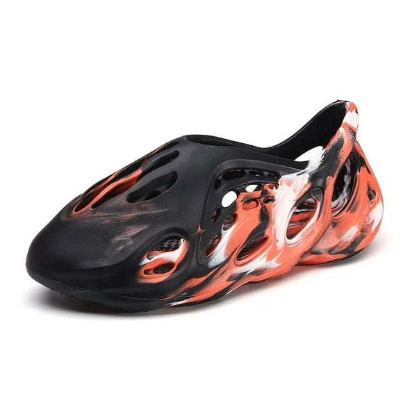 Summer Large Size Men's Sandals ins Camouflage Couple's Coconut Hole Shoes ins Trendy Hollow Roman Beach Shoes