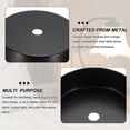 thumbnail image 3 of Uxcell Metal Round Solid Lamp Stand 2.4" x 1.2"- 1 Pcs Metal Circular Lamp Base Iron Round Light Base for Home Decor DIY Bedroom Living Room, 1.0 mm Thick Edge-Mount, Brass, 3 of 6