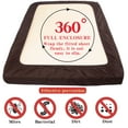 thumbnail image 4 of Ntbay Premium 1800 Series Microfiber Queen Fitted Sheet with Deep Pocket, Ultra Soft and Breathable Fitted Bed Sheet, 60x80 inches, Dark Brown, 4 of 6
