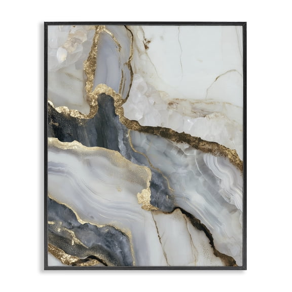 Stupell Industries Art Deco Elegant Touch of Gold Black Framed Giclee Art, 11 x 14, by Svetlana Aleynikova