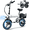 14"White-Basket, variant on 14" Folding Electric Bike with 500W Peak Motor,35 Miles 20MPH 432WH Integrated Battery ,Ebike & Electric Bicycles for Adults with Basket,UL2849