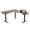 Brown, variant on UNICOO® L-Shaped Triple Motor Electric Height Adjustable Standing Desk - Gaming & Home Office Corner Desk, with Easy Touch Control & Solid Steel Construction (Black Top/Black Frame - XOT-L3E-BB)