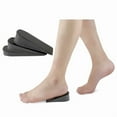 thumbnail image 2 of 1 Pair Hard PU Leather Height Increase Insole Sneakers Heel Insert Heighten Half Insoles 1-3cm Shoe Pads Insoles for Men Shoes, 2 of 6