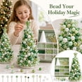 thumbnail image 5 of Dreamy Beaded Christmas Tree DIY Kit, 3D Pearl Beaded Christmas Tree Craft Set, Holiday DIY Decor with Sparkling Beads, Cone Base, Star Topper and Display Stand, 5 of 5