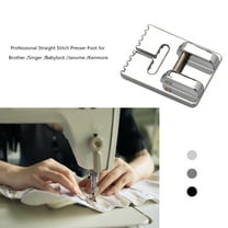 ELAYARD Press Foot Straight Stitch Presser Foot Silver Durable Hard Metal 1Pcs