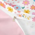thumbnail image 4 of meiyoeat Colorful Initial L Twin Bedding For Kids,Cute Flowers Print Duvet Cover Set For Girls,pink Reversible,2-Piece(No Comforter), 4 of 6