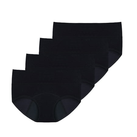 

Underwear for Yoga Pants Women 4 Pieces High Waist Leakproof Underwear For Women Plus Size Panties Leak Proof Menstrual Panties Pants Panties for Women Pack Cotton Bikini
