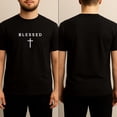 thumbnail image 2 of Christian Faith – Blessed Cross T-Shirt – Religious Gift, 2 of 4