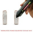thumbnail image 7 of 1 1/4 ct.t.w Round Cut Lab Created Moissanite Diamond Triple Row Huggie Hoop Earrings In 10K Solid Rose Gold Jewelry For Women (G-H Color, VVS1 Clarity, 1.25 Cttw), 7 of 7