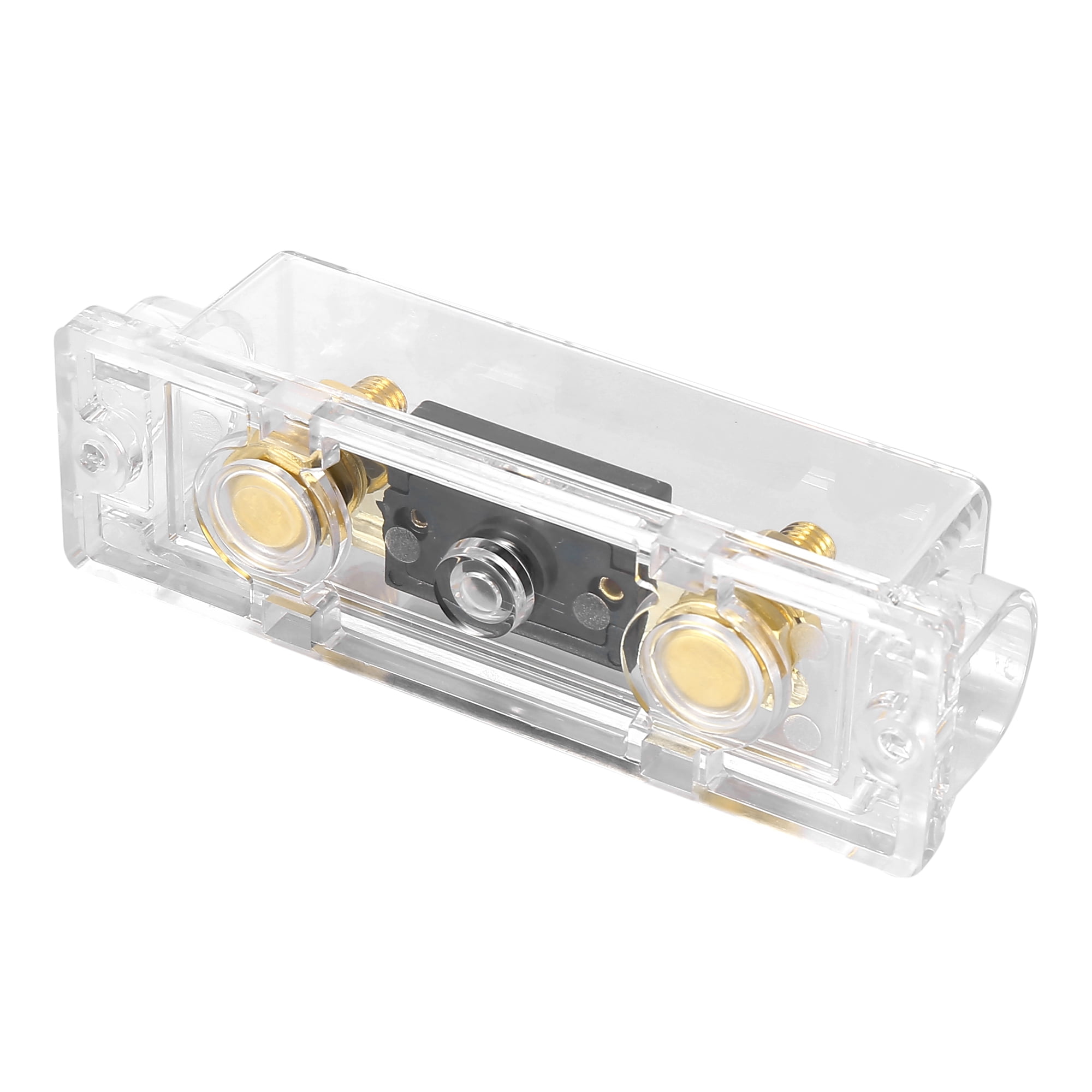 4pcs 0/2/4 Gauge Inline ANL Fuse Holder Clear Fuse Block Box with 250A Fuse