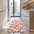thumbnail image 4 of Orange Daisy Flower White Petals Pattern Kitchen Rug Mat,Kitchen Runner Rugs Non Skid Washable,Decorative Kitchen Floor Mats for Kitchen,Sink,Laundry,17"x47.2", 4 of 7