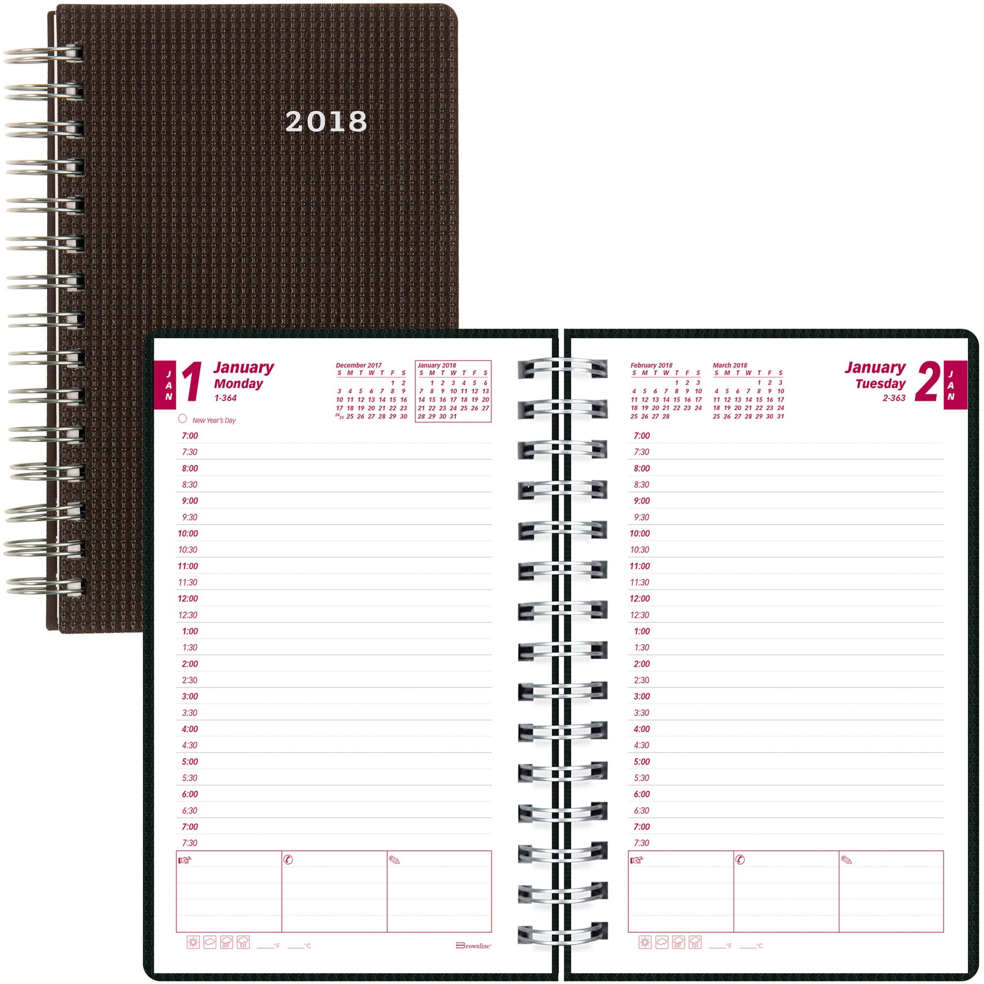 Brownline DuraFlex Nonrefillable Daily Planner