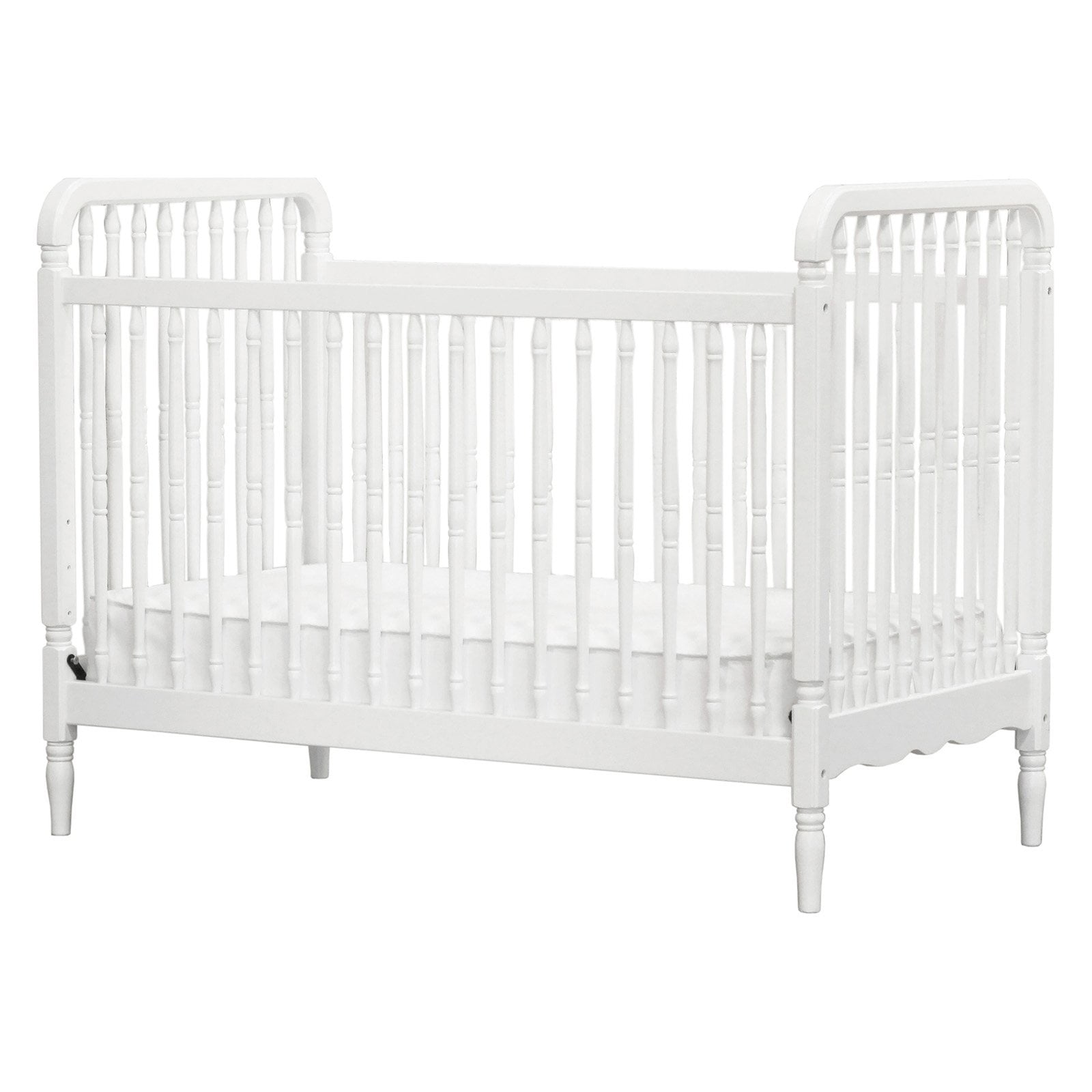 Namesake Liberty 3-in-1 Convertible Spindle Crib with Toddler Bed Conversion Kit - Warm White