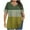 Yellow1, variant on fatyb Plus Size Tops Womens Summer Criss Cross V Neck T-Shirts Short Sleeve Pullover Blouses for Women