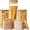 Square Multi Size Set-5Pack, variant on Square Glass Jars with   27 FL OZ [Set of 6], Glass Canisters with Airtight , Glass  Storage Containers for Coffee, Sugar, , Candies, Cookies, for Kitchen & Pantry