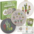 thumbnail image 1 of Kit de bordado CRAFTILOO para adultos con motivos estampados, 1 of 7