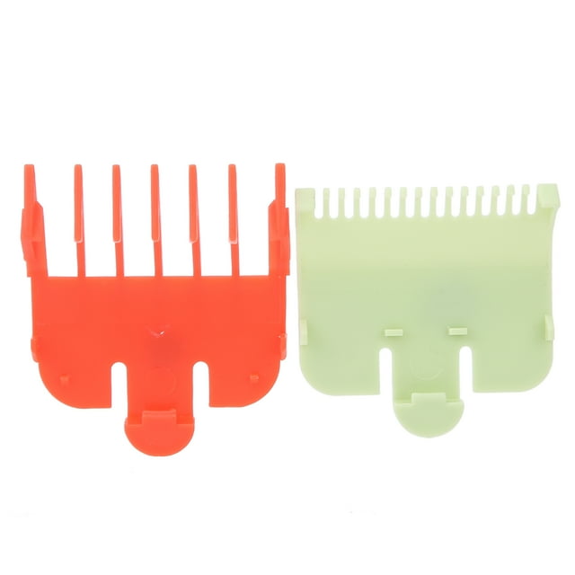 Hair Clipper Guide Combs, Humanized Design Prevent Scalp Injuries Easily Position Clipper Guards Cutting Guides For Barber Shop Red/Green,Black