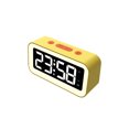 thumbnail image 1 of Reloj despertador digital Yuarrent multifuncional Con espejo LED amarillo, 1 of 6