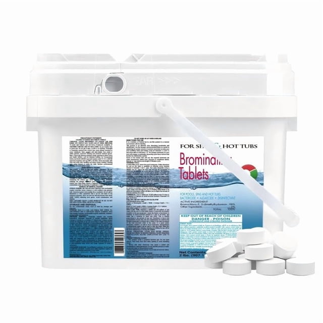 Tabletas de bromo LilPoolises de 0,9 kg para jacuzzis y spas