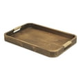 thumbnail image 2 of Home Improvement Curved Dark Brown Wood Tray, 2 of 6