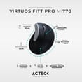thumbnail image 2 of Mouse Ergonomico ACTECK VIRTUOS FITT PRO MI770 1600dpi Inalambrico 8 botones Negro AC-936200 Acteck AC-936200, 2 of 7