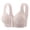 Gray, variant on Front Closure Bras for Women Pink Wireless Full Coverage Comfort Everyday Bra with Lace Wide Straps Post Surgery Support,Size S