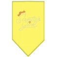 thumbnail image 1 of Santa's Girl Rhinestone Bandana Yellow Small, 1 of 1